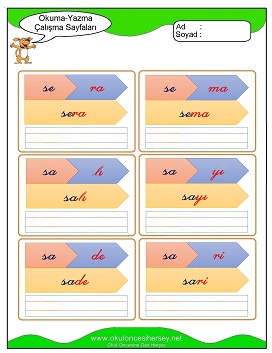 s sesi Grubu Çalışma Sayfaları